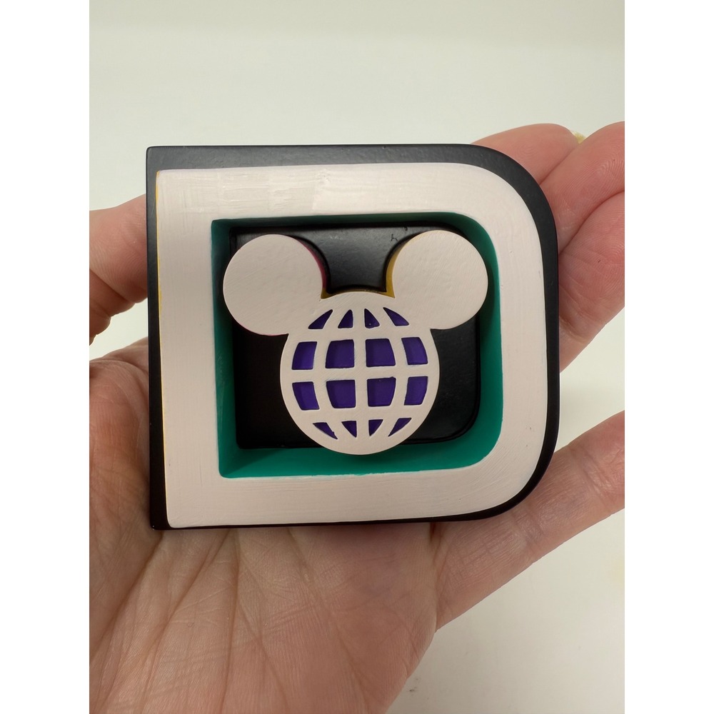 Walt Disney World 50th Anniversary Celebration 3D Logo‎ Magnet Collectible
